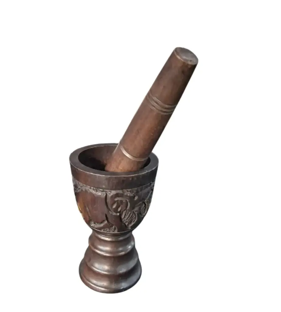 Wooden Mortar And Pestle Set - View 2