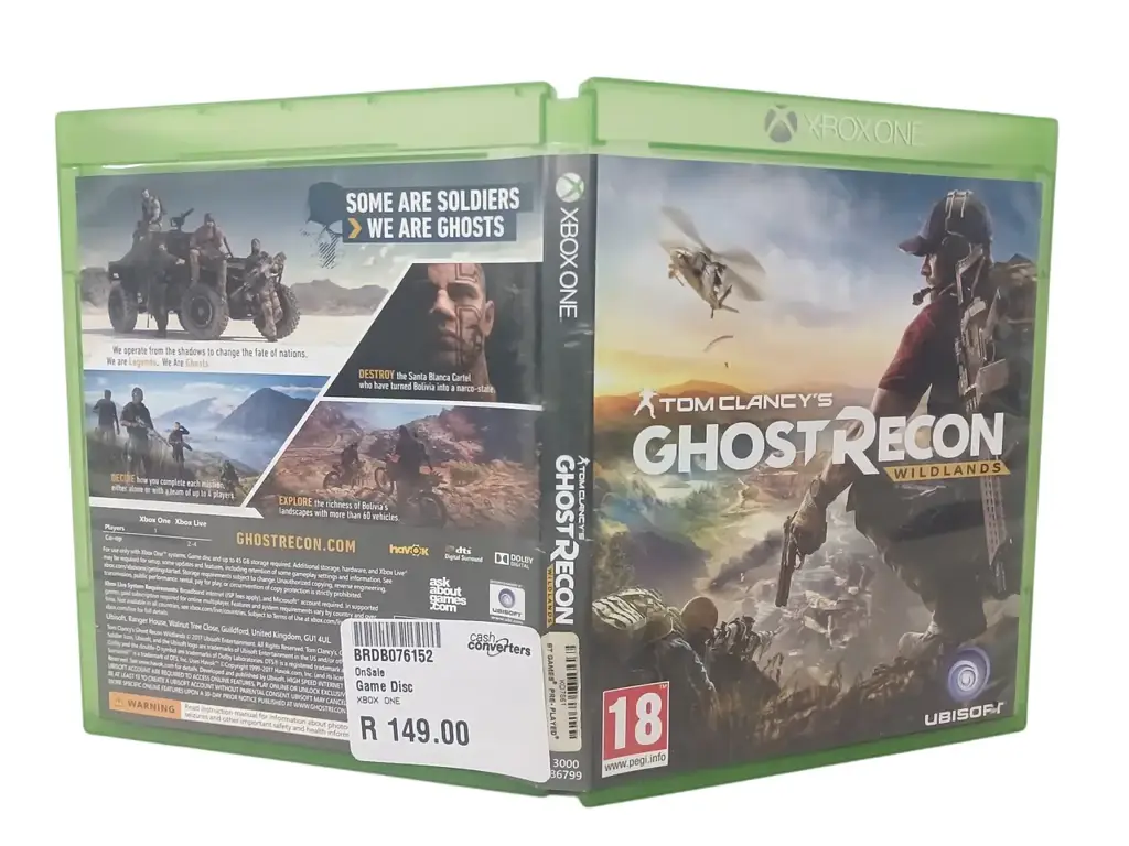 Xbox One Tom Clancy's Ghost Recon Wildlands Game Disc - View 2