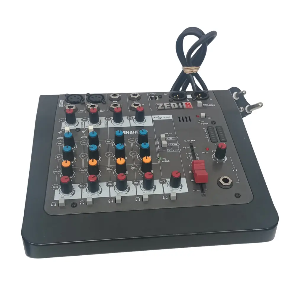 Allen & Heath Zedi-8 8-Channel Mixer With Usb Audio Interface
