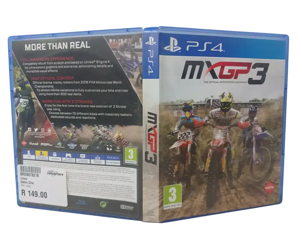 Playstation 4 Mxgp 3 The Official Motorcross Videogame Game Disc - View 2