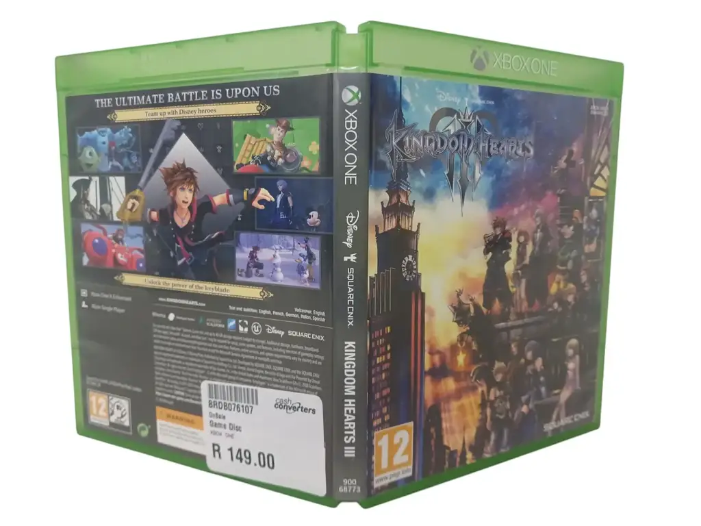 Xbox One Kingdom Hearts Iii Game Disc - View 2