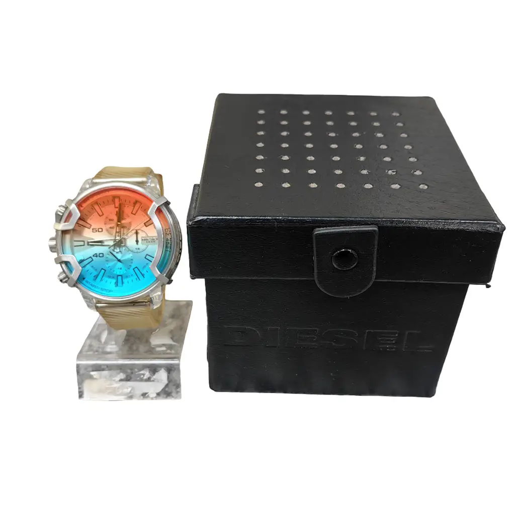Diesel Men's Griffed Clear Round Polyurethane Watch - Dz4521 - View 2