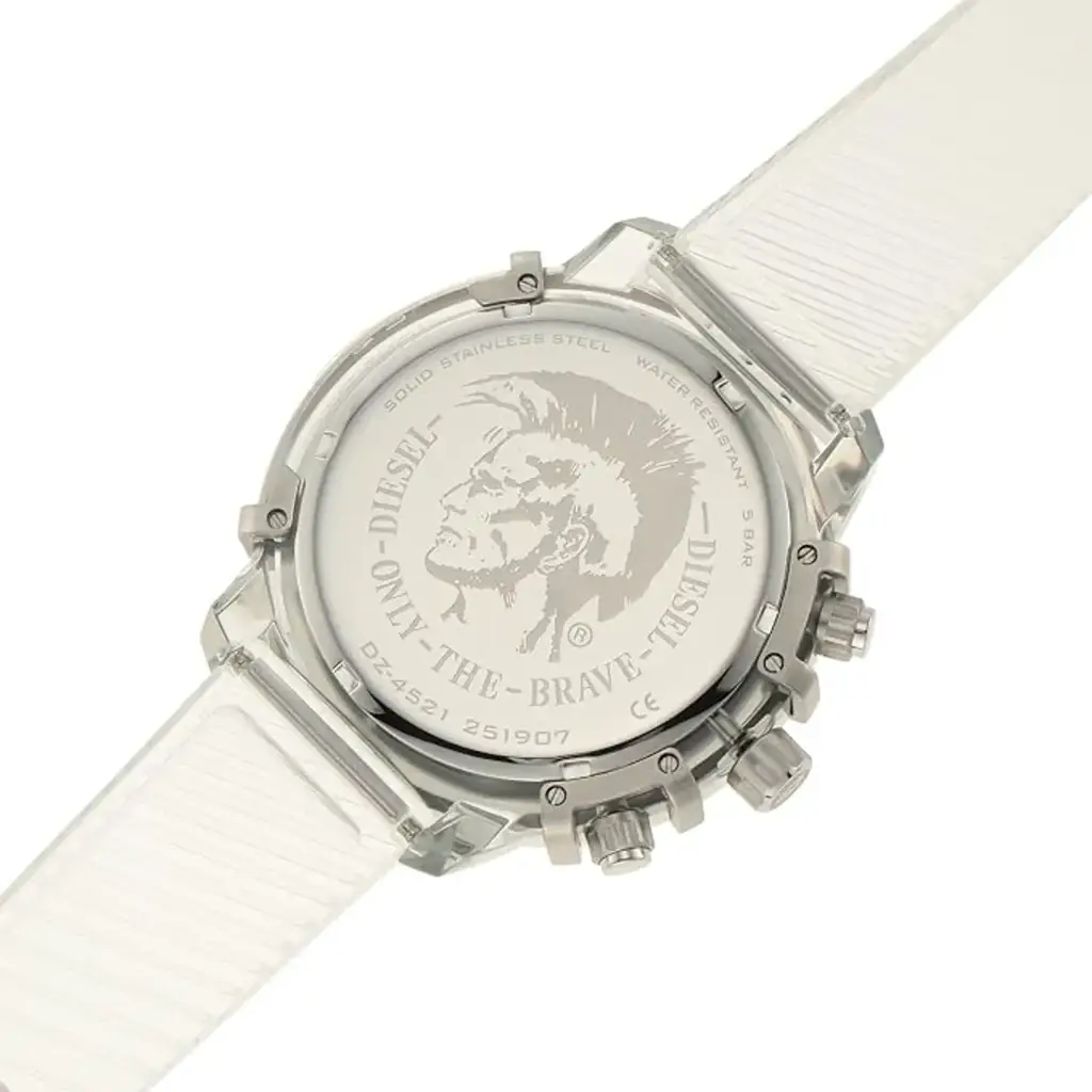 Diesel Men's Griffed Clear Round Polyurethane Watch - Dz4521 - View 3