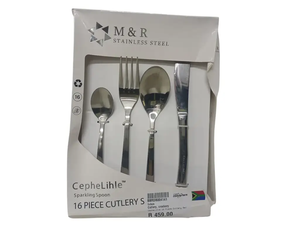 M & R Stainless Steel Cephelihle Sparkling 16-Piece Cutlery Set - View 2