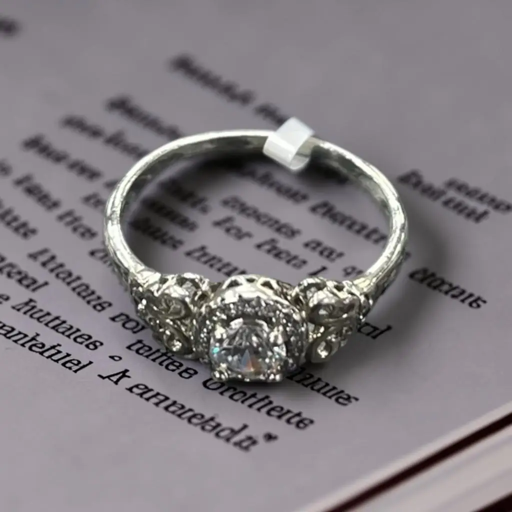 Fancy Square Cz Silver Ring - Ssrg 345