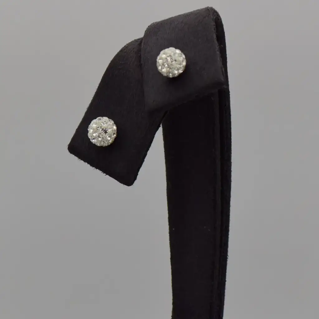 Silver-925 Stud Earrings Cluster