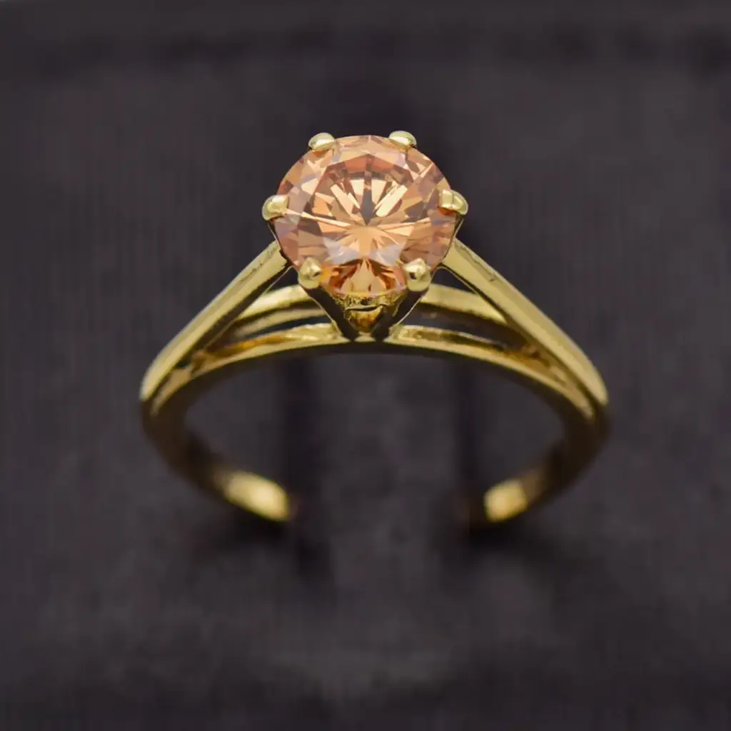 9ct Yellow Gold Dress Ring Single Stone