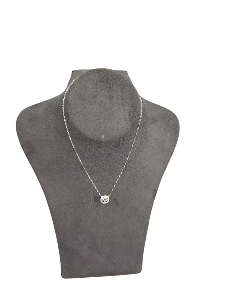 Silver Chain With Silver Pendant - View 2