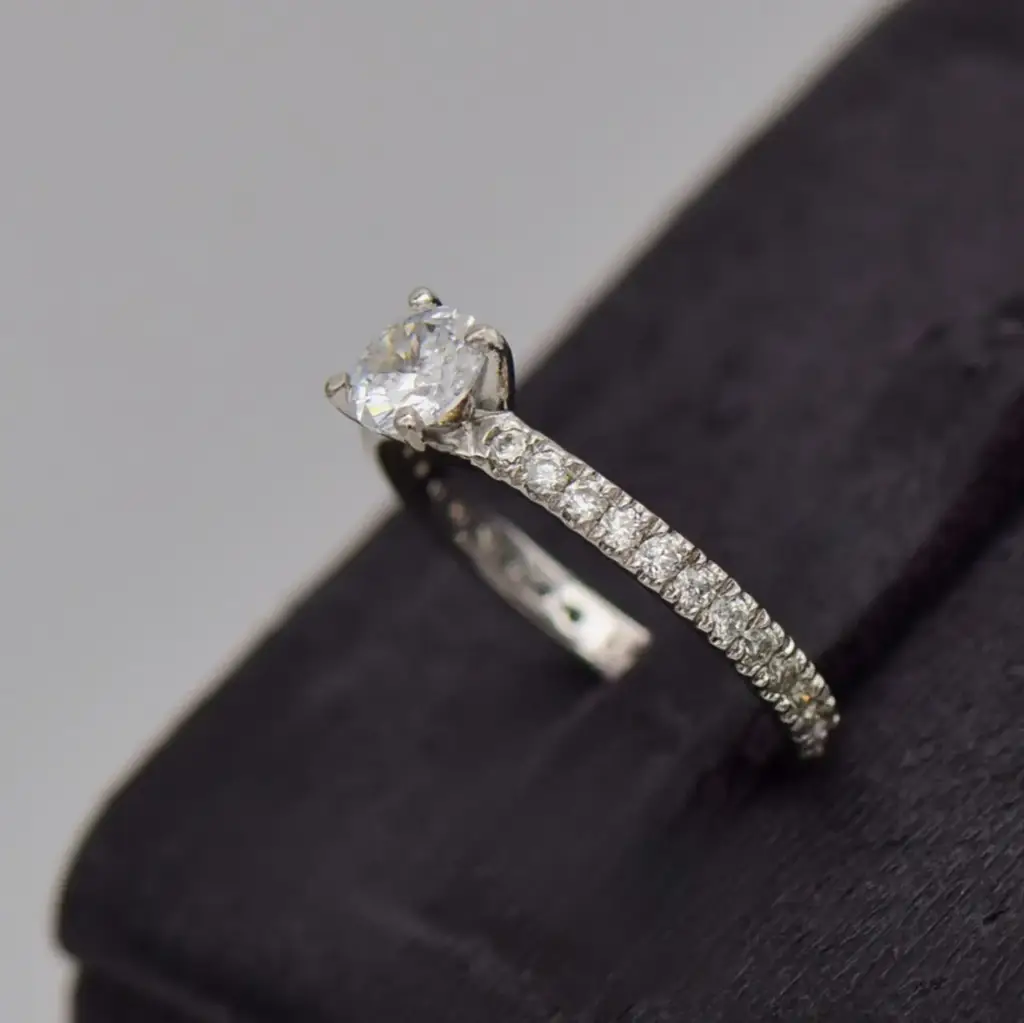 9ct White Gold Dress Ring - View 3