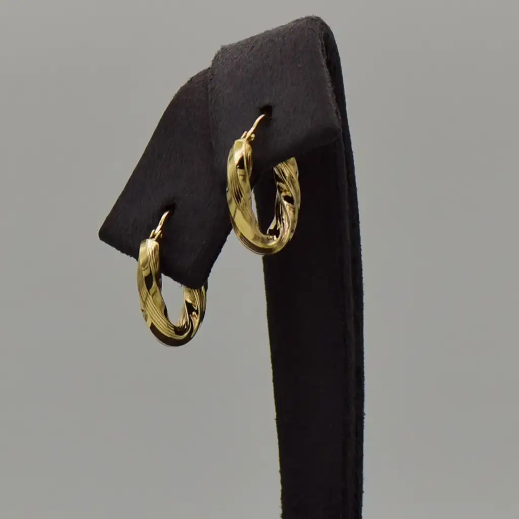 9ct Yellow Gold Hoop Earrings