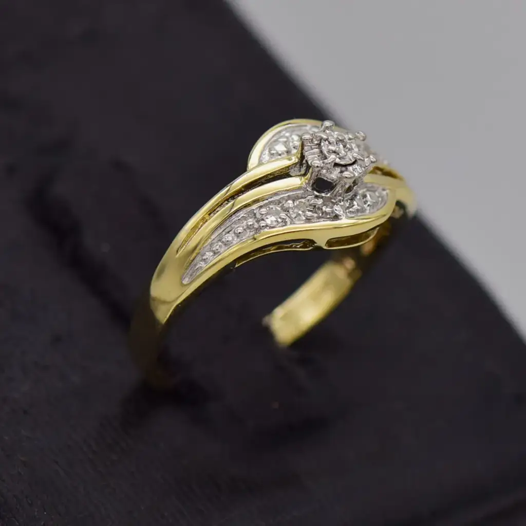 9ct Yellow Gold Dress Ring - View 2