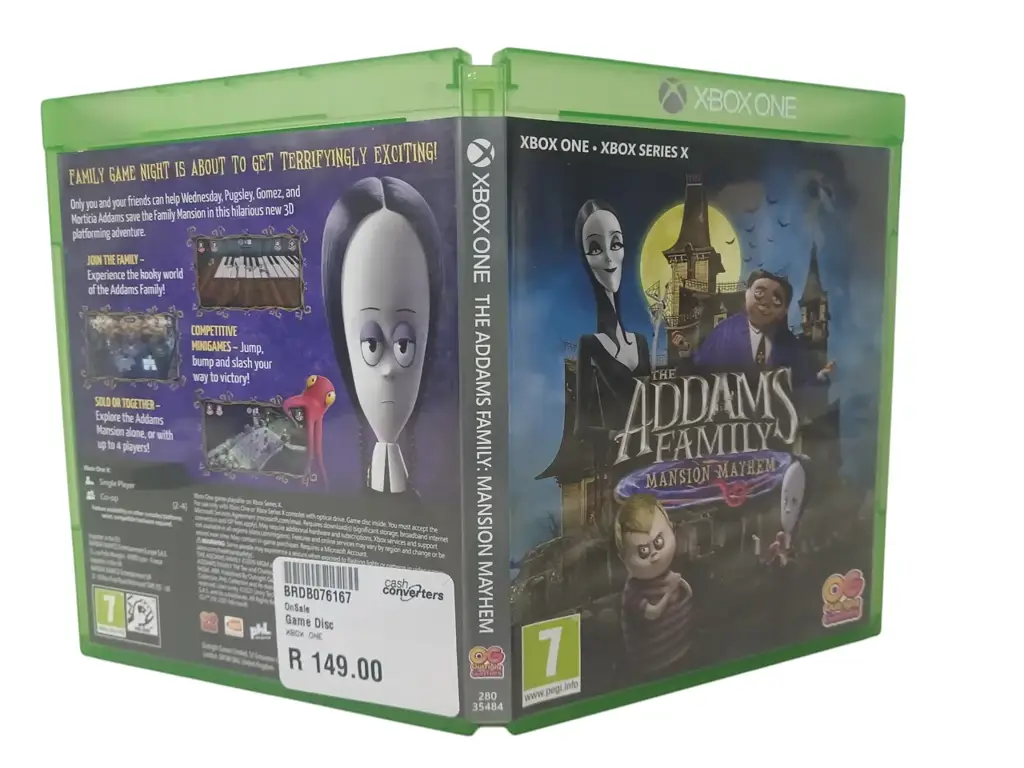 Xbox One The Addams Family Mansion Mayhem Game Disc - View 2