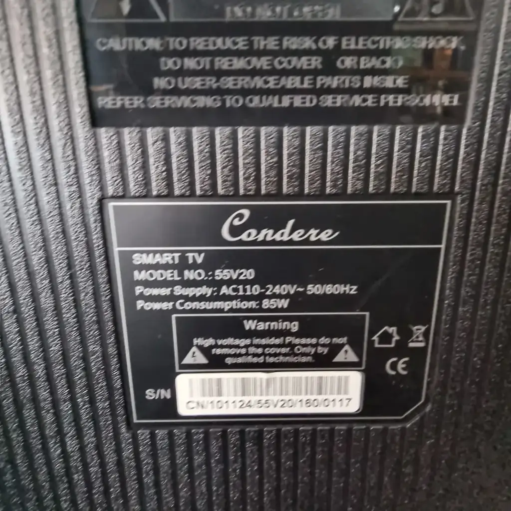 Condere Smart Tv 55Inch Has A Remote - View 3