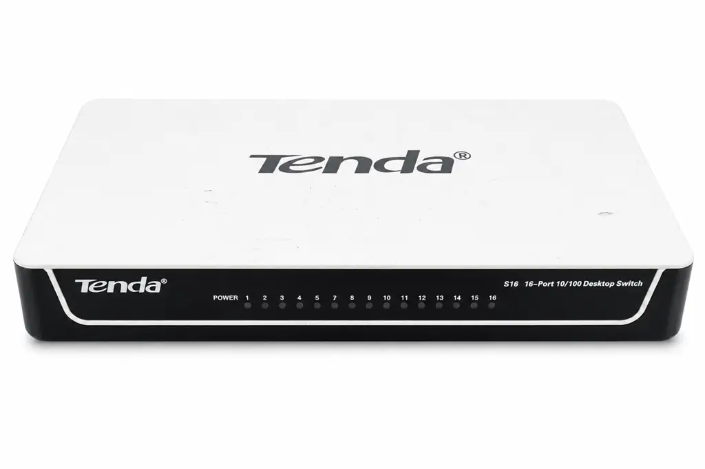 Tenda S16 16-Port Fast Ethernet Desktop Switch - View 2