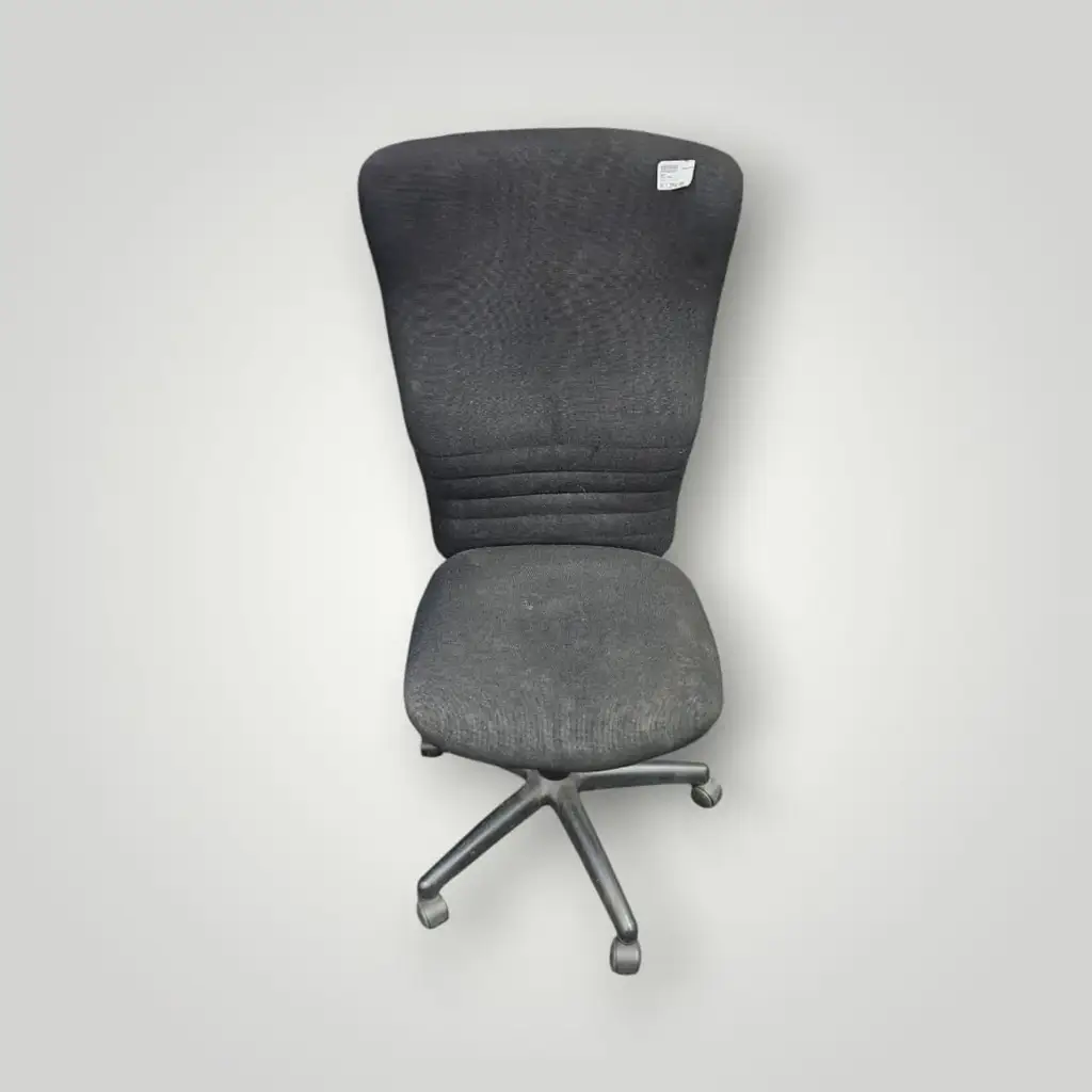 High-Back Office Chair – Black Fabric