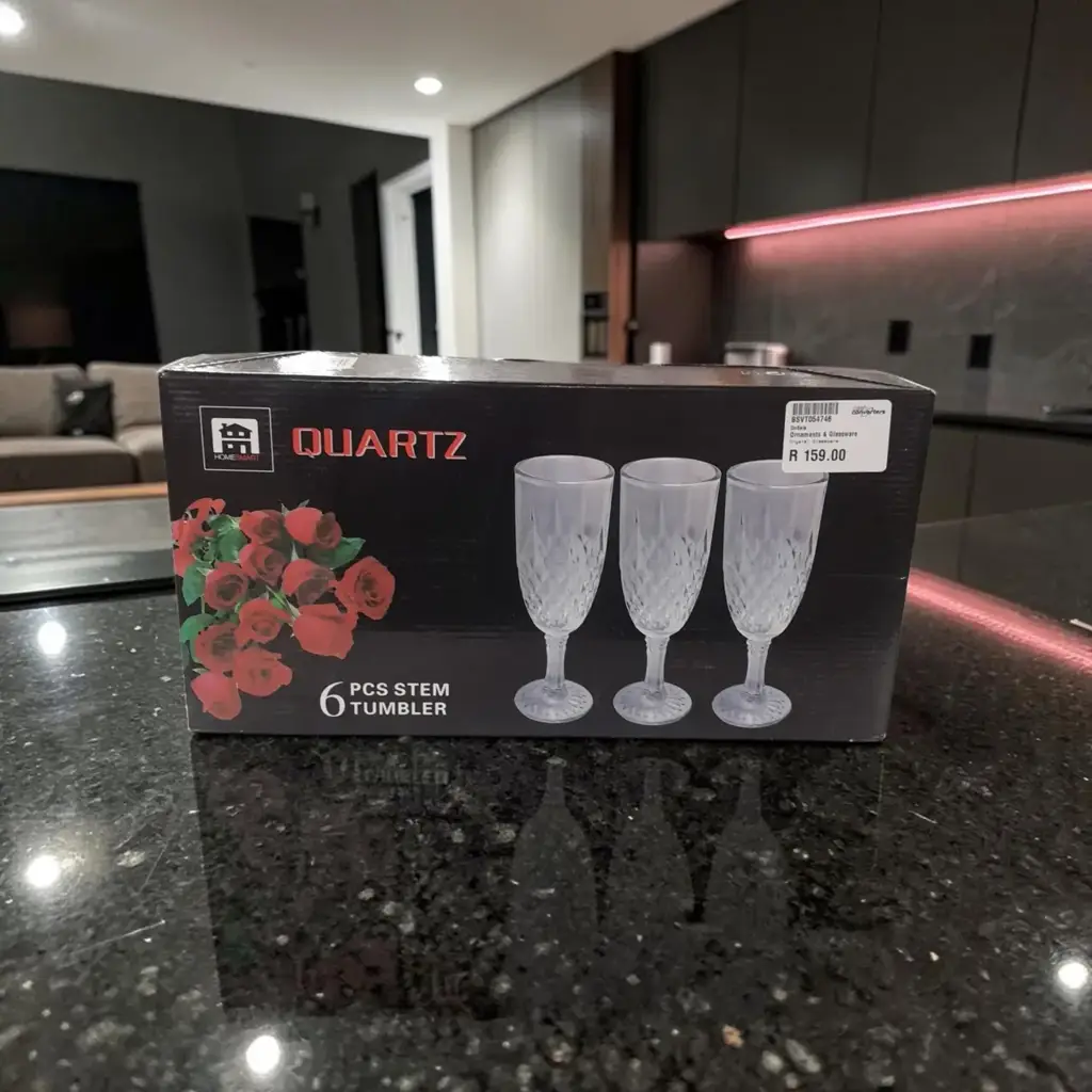 6Pcs Stem Tumbler Glass Set