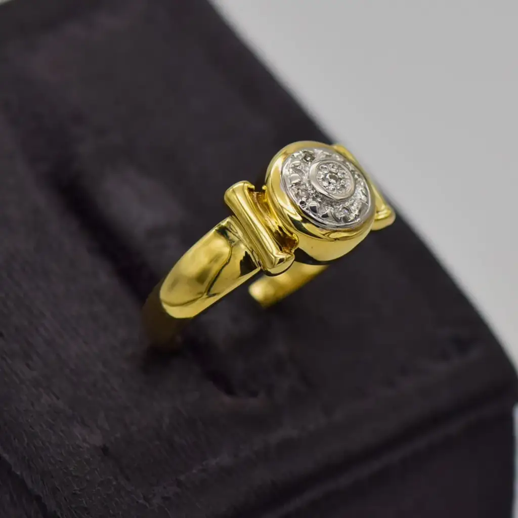 9ct Yellow Gold Dress Ring - View 2