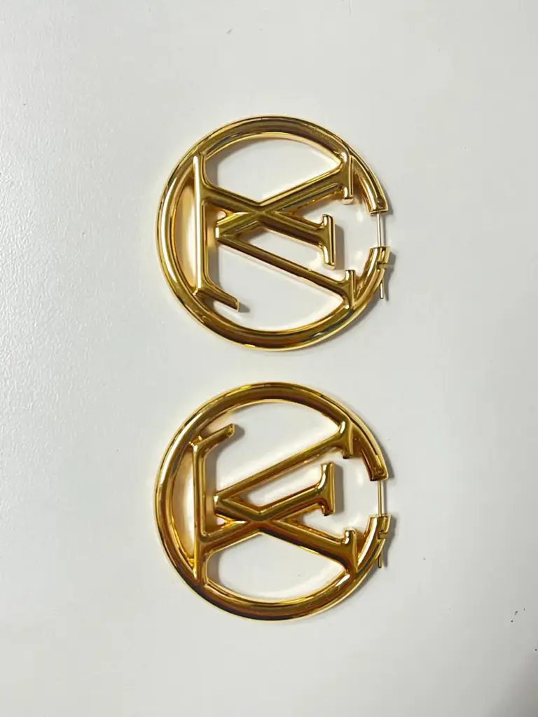 Louise Vuitton Hoop Earrings