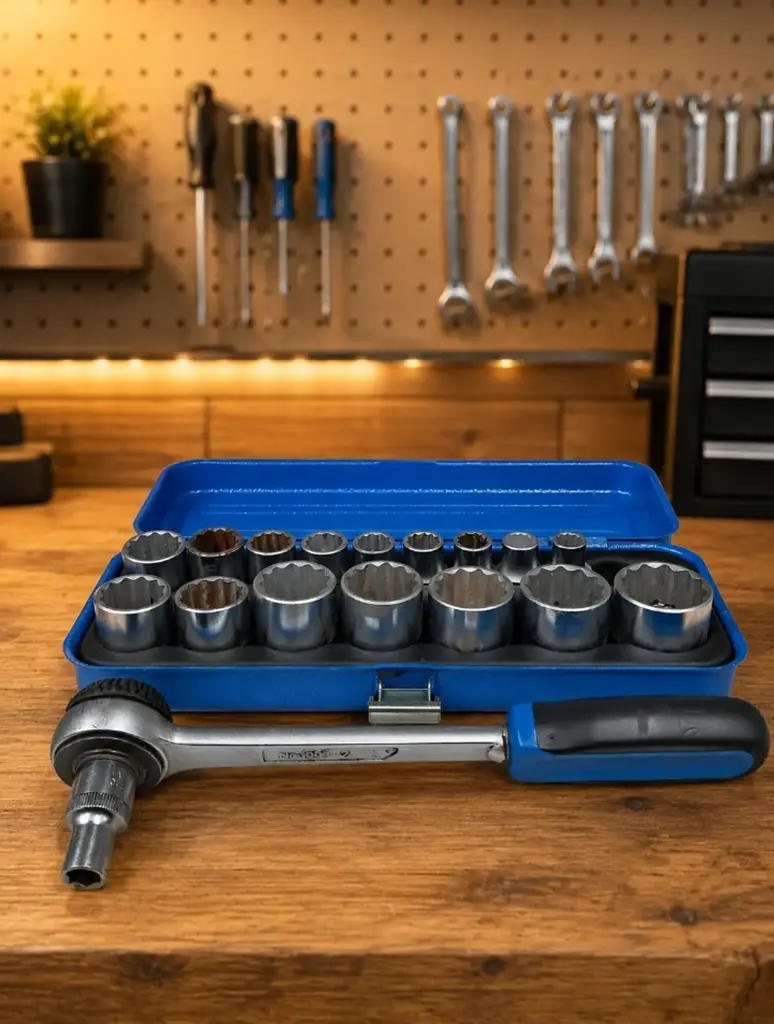 Gedore Wrench Socket Set (1 Piece Missing)