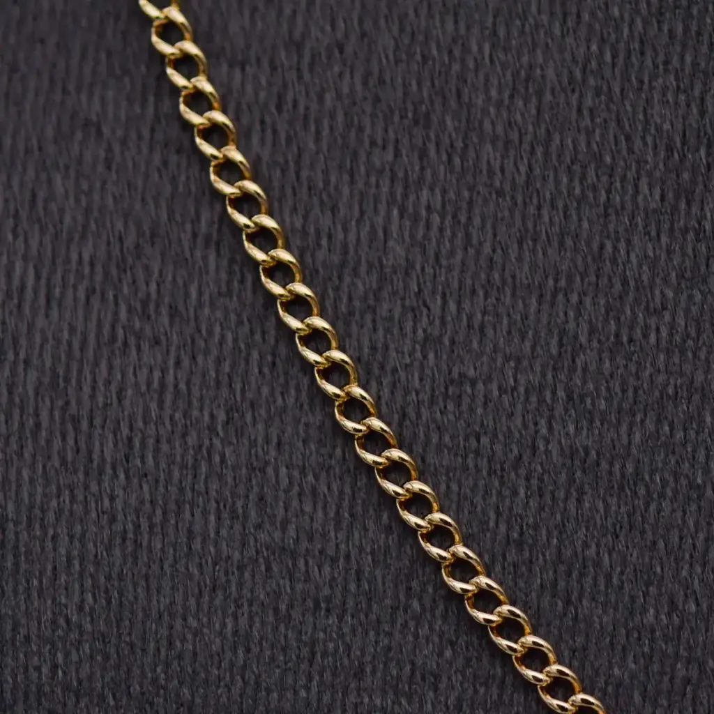 9ct Yellow Gold Chain Curb - Link - View 2