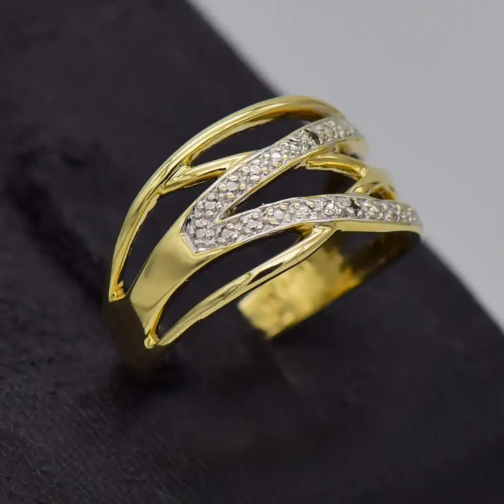 9ct Yellow Gold Dress Ring - View 2