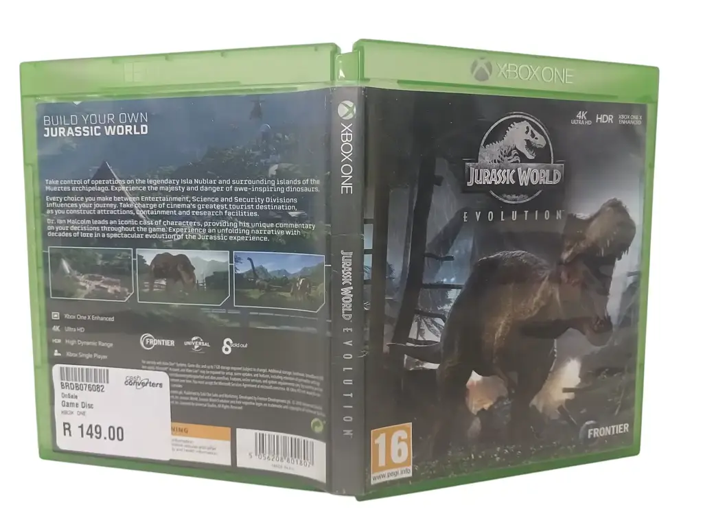 Xbox One Jurassic World Evolution Game Disc - View 2