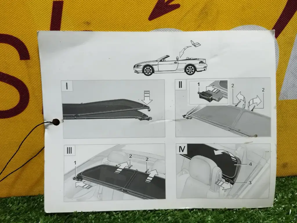 Bmw M6 Convertible Wind Deflector - View 3