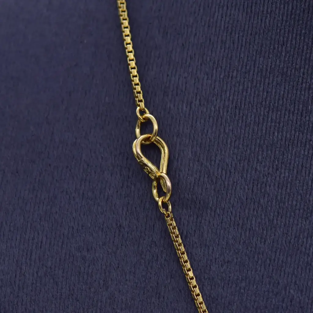 18ct Two Tone Gold Chain Box-Link - View 3