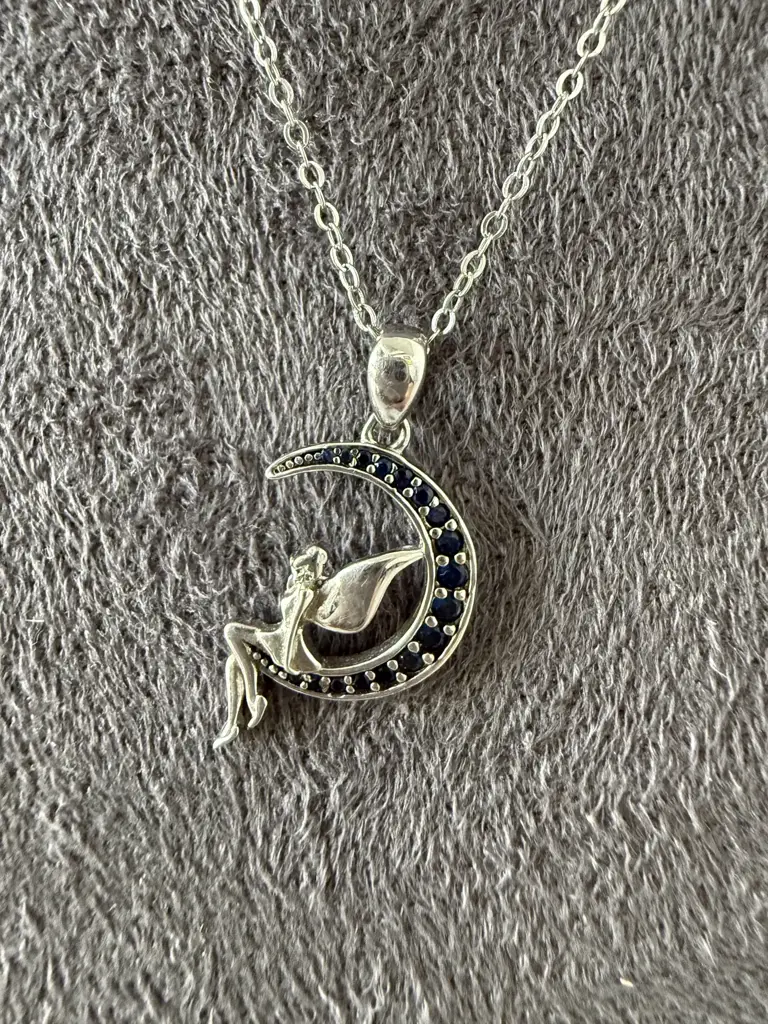 925 Fairy Blue Moon Necklace - View 2