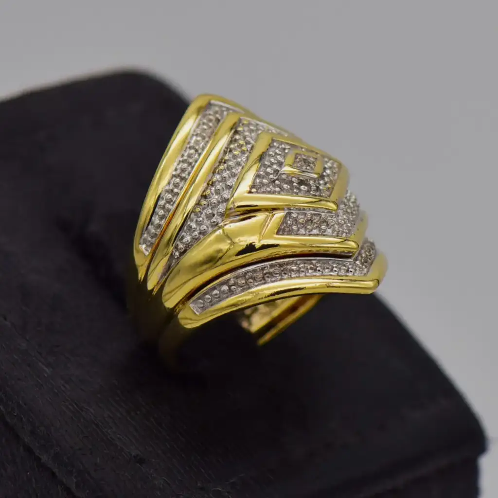 9ct Yellow Gold Wedding Ring Trip Set - View 2