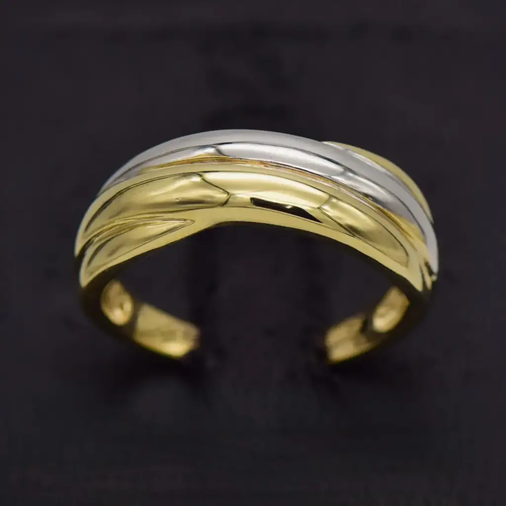 9ct Two Tone Gold Dress Ring