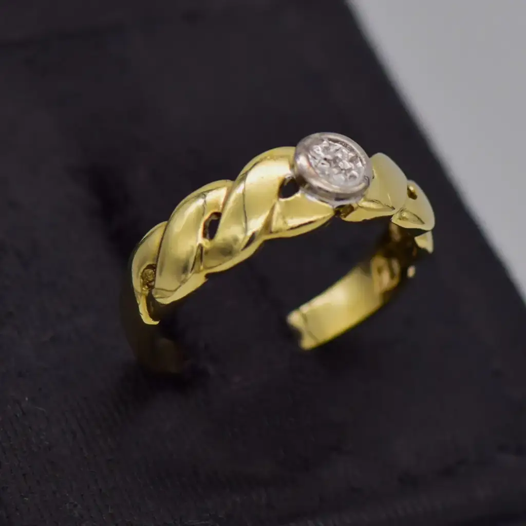 9ct Yellow Gold Dress Ring - View 2