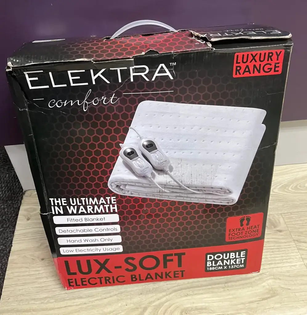 Elektra Sel-2102 Standard Fitted Electric Blanket, White, Double Size