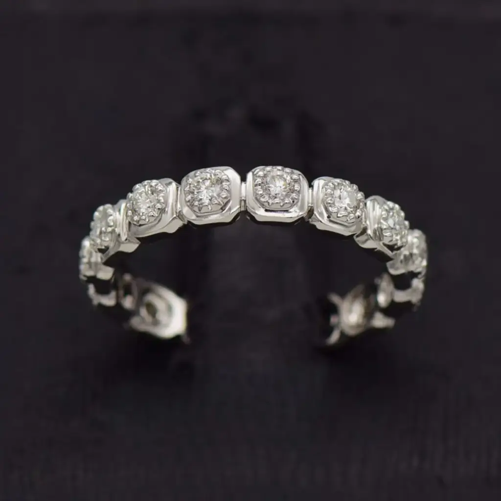 18ct White Gold Eternity Ring - View 2