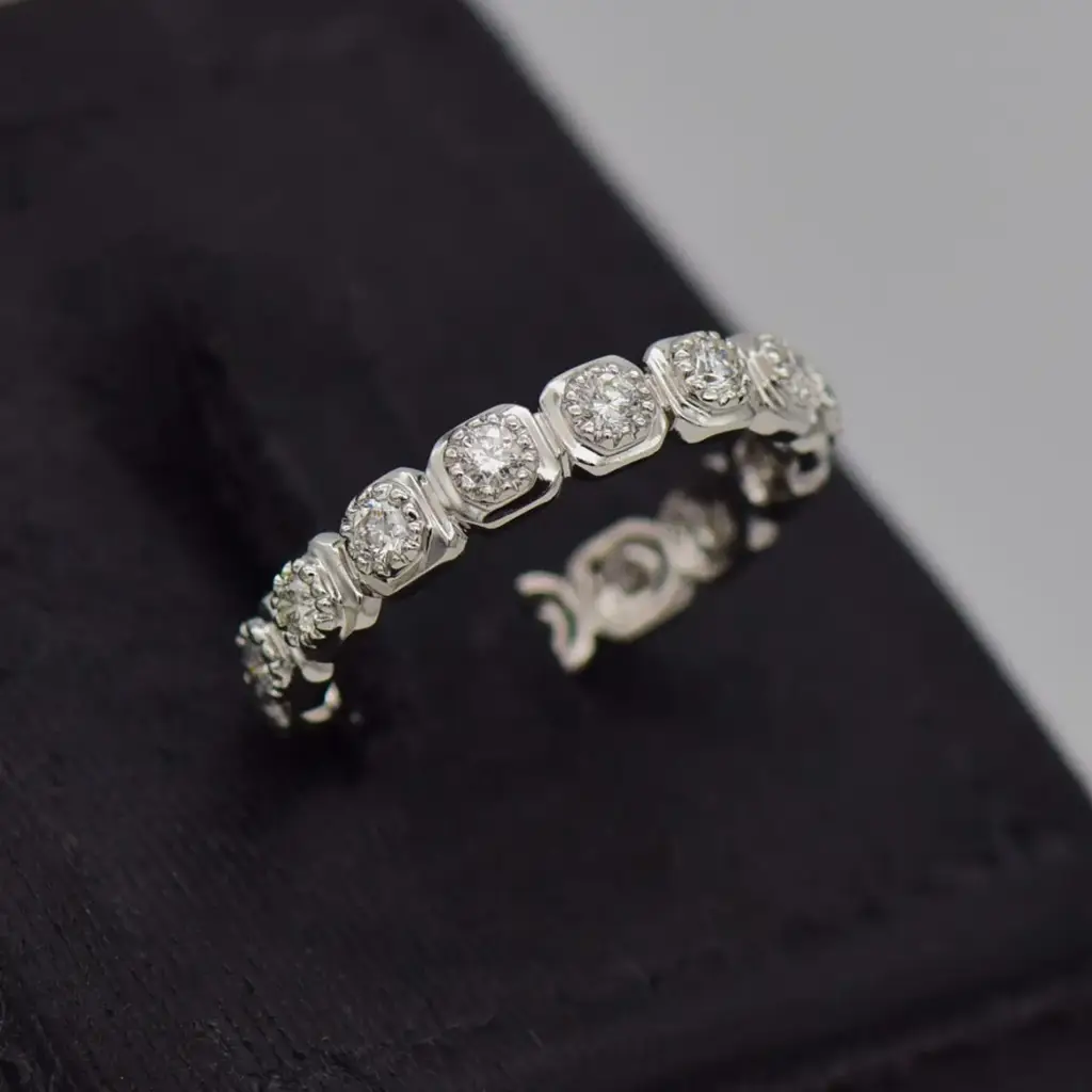 18ct White Gold Eternity Ring - View 3