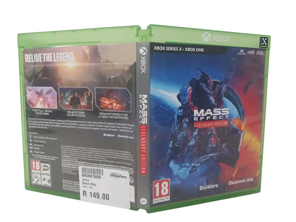 Xbox One Mass Effect Legendary Edition Game Disc - View 3