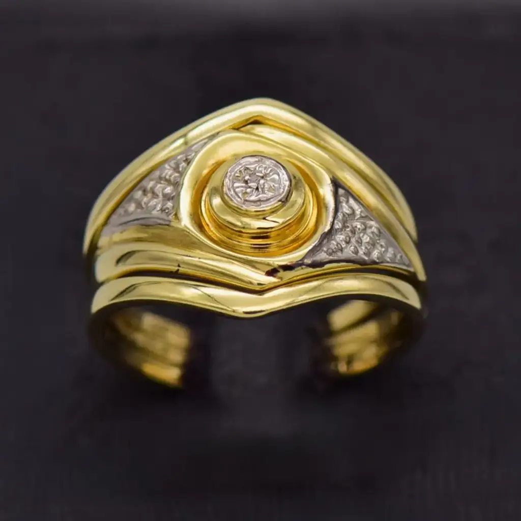 9ct Yellow Gold Wedding Ring Trip Set
