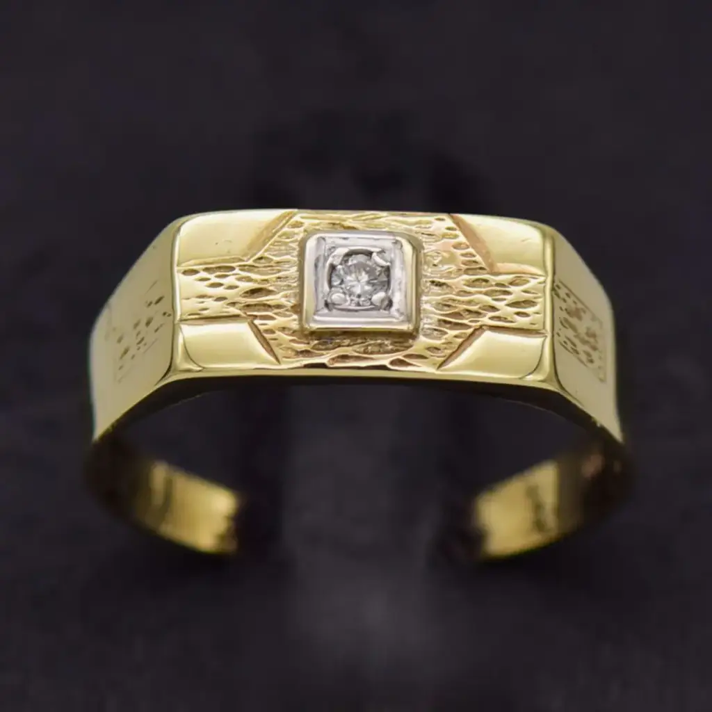 9ct Yellow Gold Men's Ring