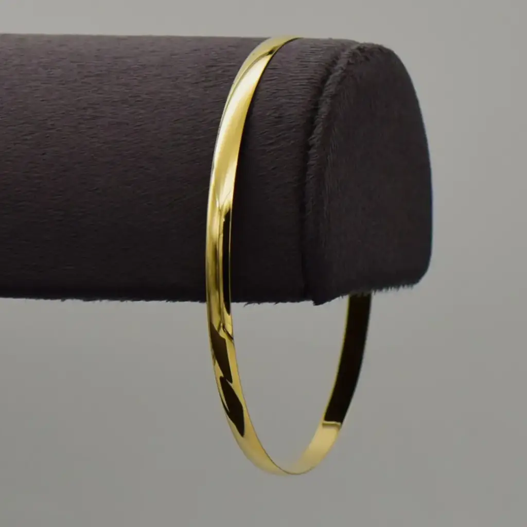 9ct Yellow Gold Bangle Plain