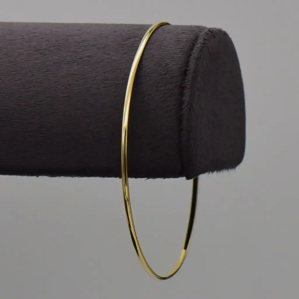 9ct Yellow Gold Bangle Plain