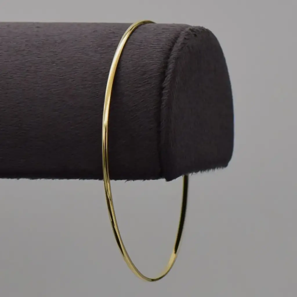 9ct Yellow Gold Bangle Plain