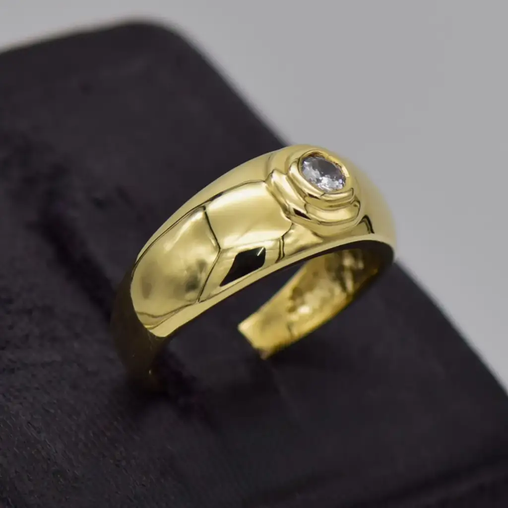 9ct Yellow Gold Dress Ring - View 2