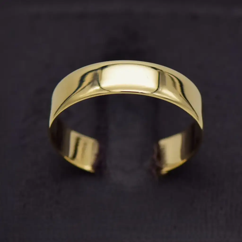 9ct Yellow Gold Wedding Band Plain