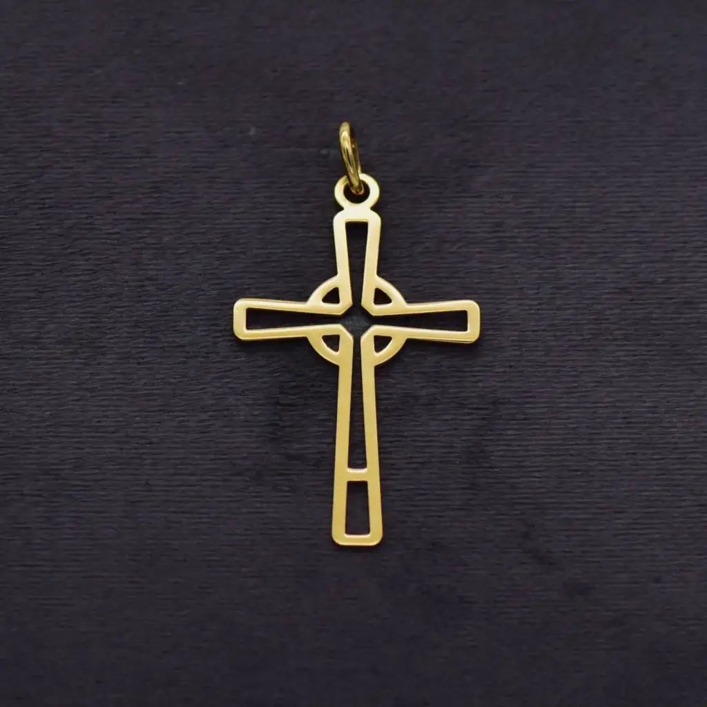 18ct Yellow Gold Cross Pendant