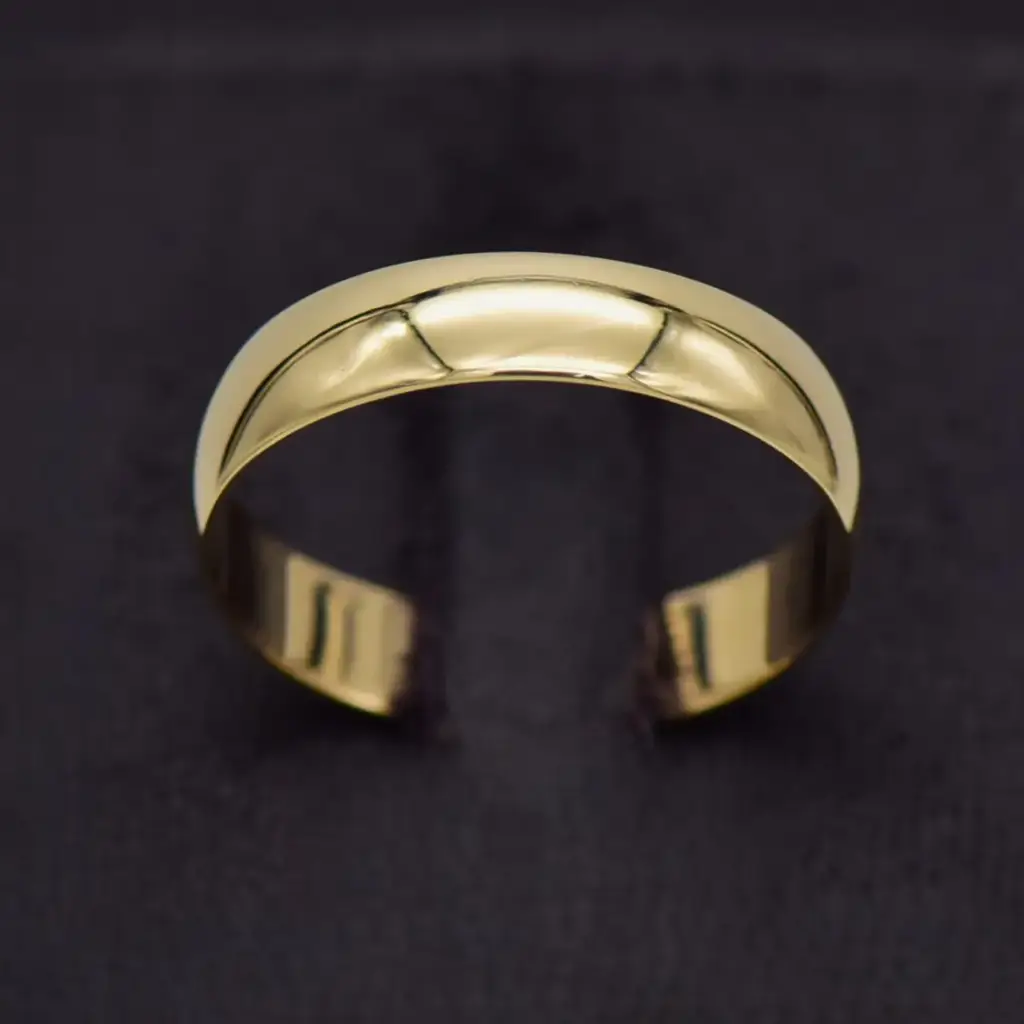 9ct Yellow Gold Wedding Band Plain