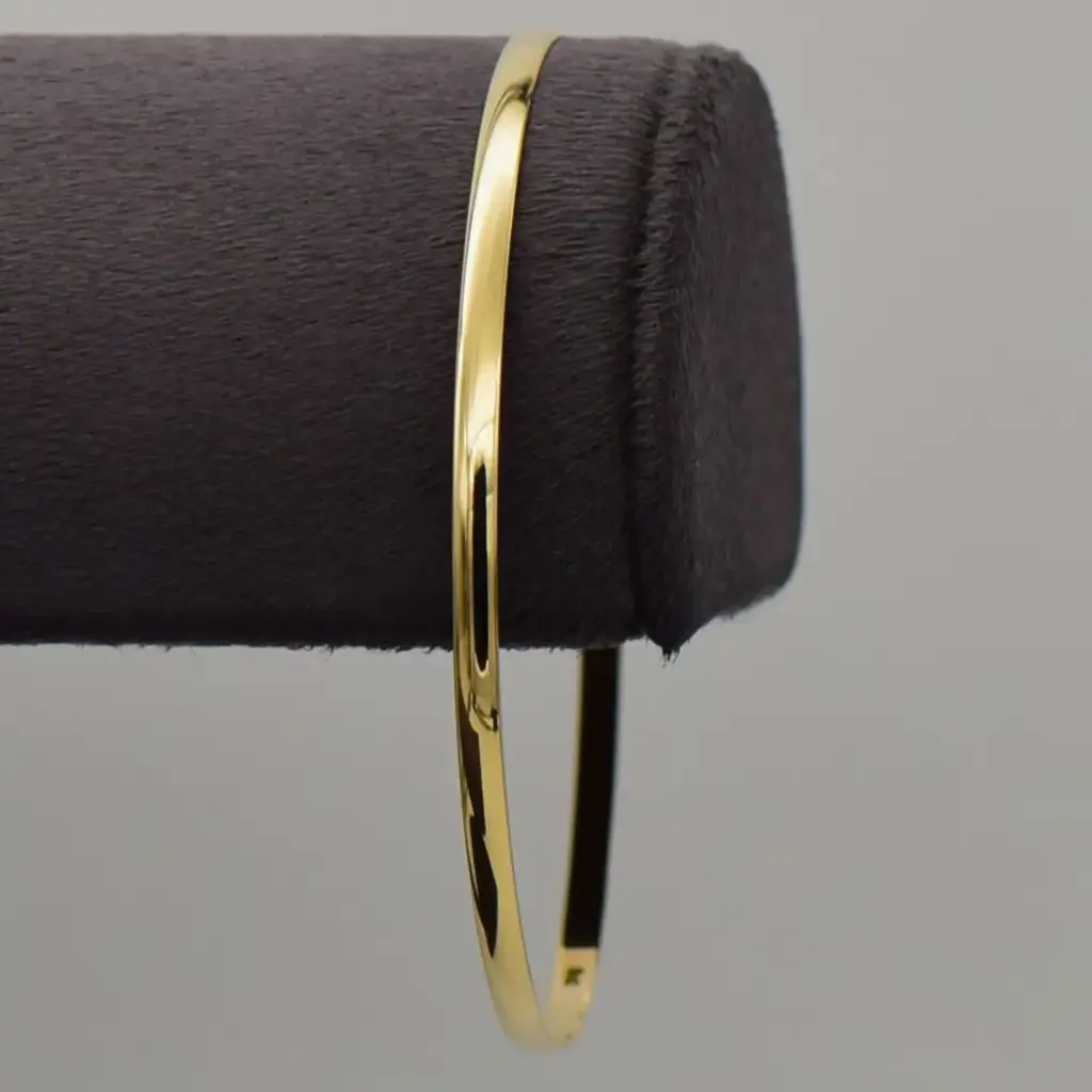9ct Yellow Gold Bangle Plain
