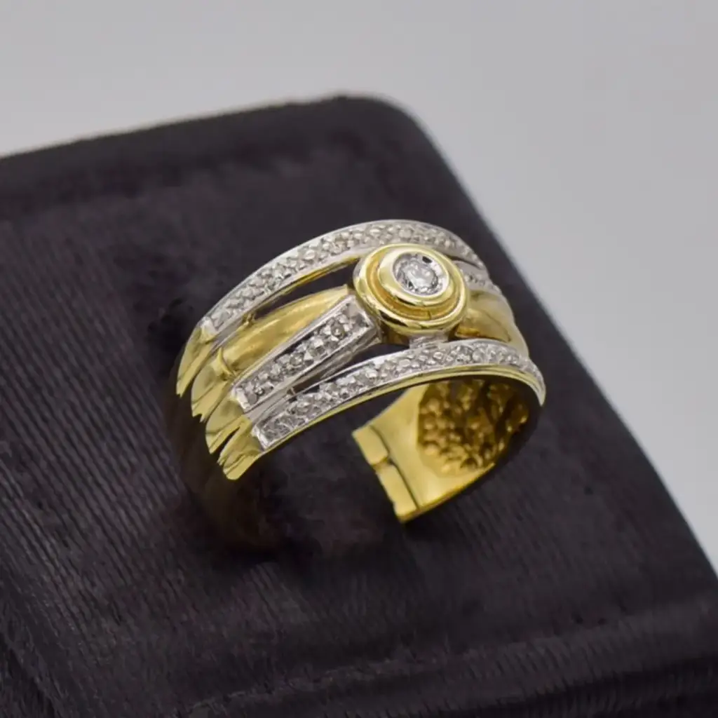 9ct Yellow Gold Dress Ring - View 2