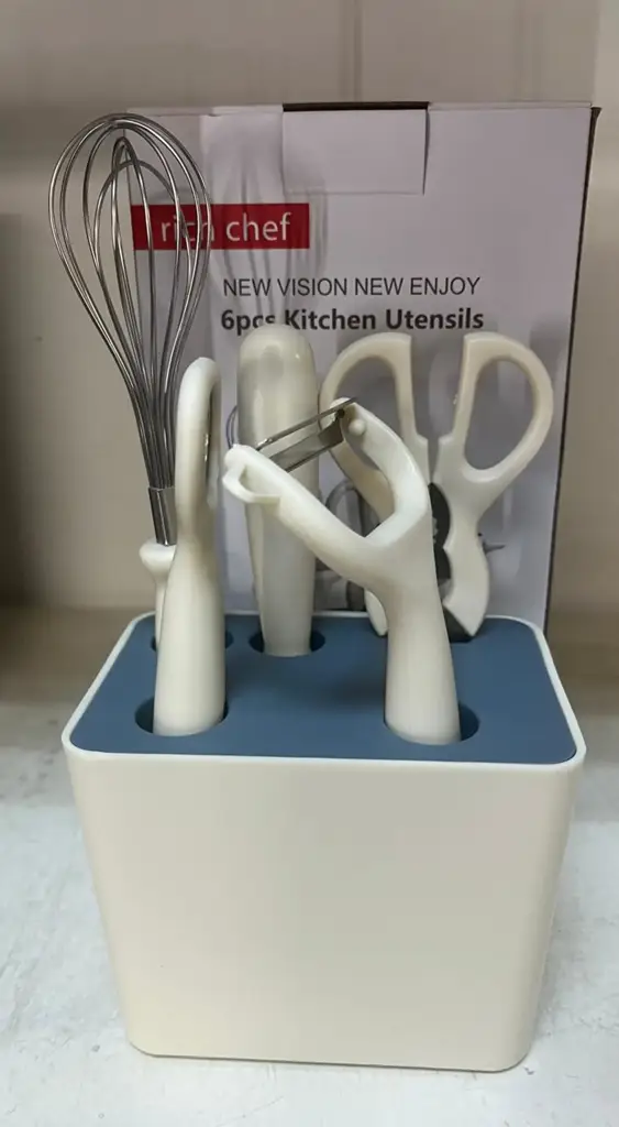 Rich Chef 6-Piece Kitchen Cooking Utensils Set With Storage Holder Plastic Cookware Set (6 - Piece) - View 2