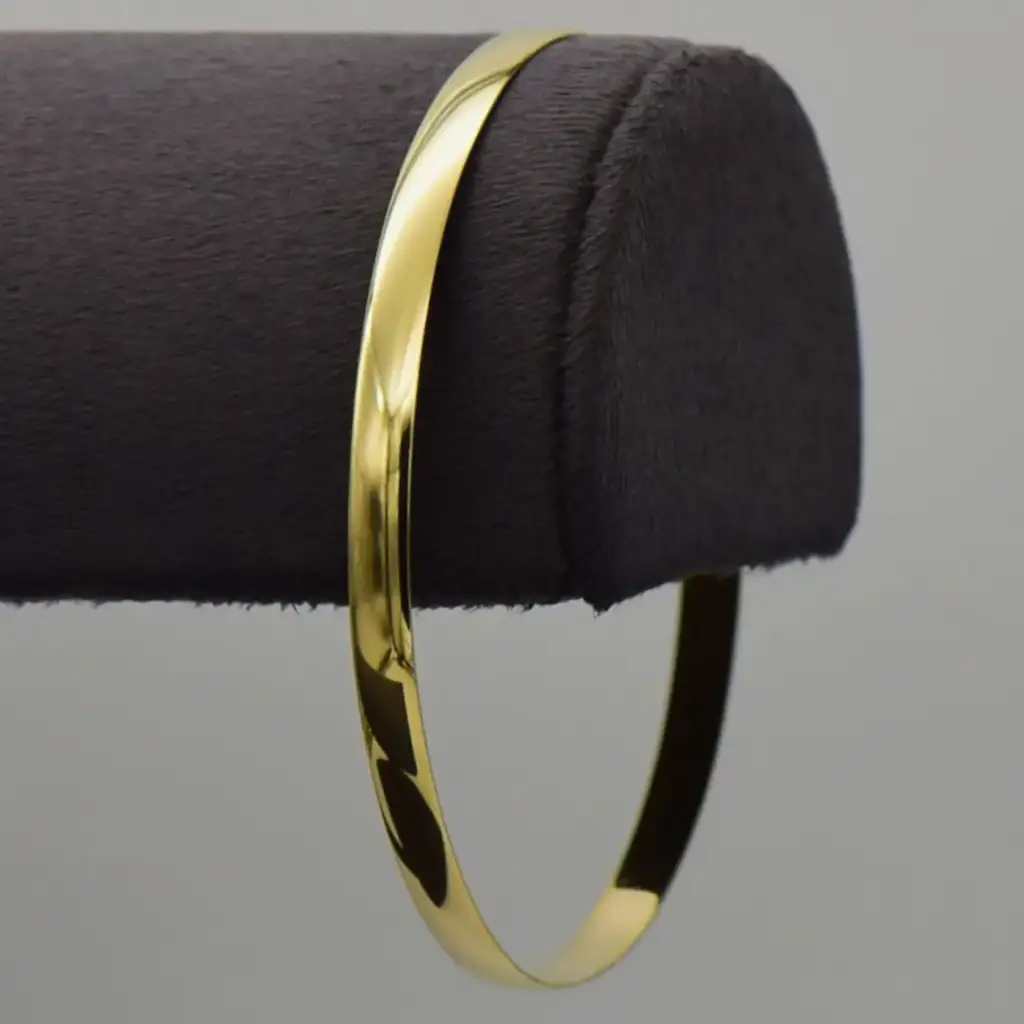 9ct Yellow Gold Bangle Plain