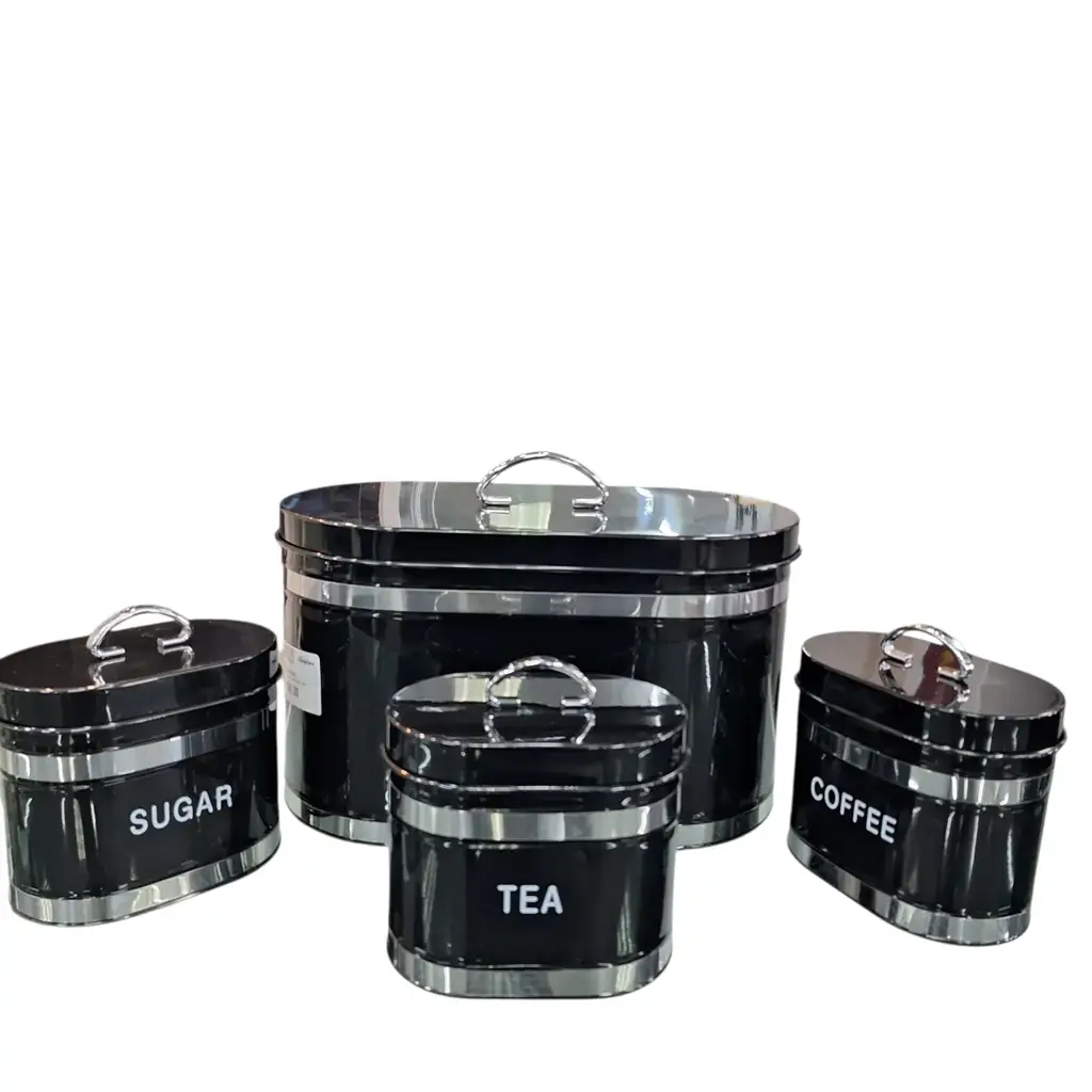 4-Piece Bread Bin And Canister Set - View 2